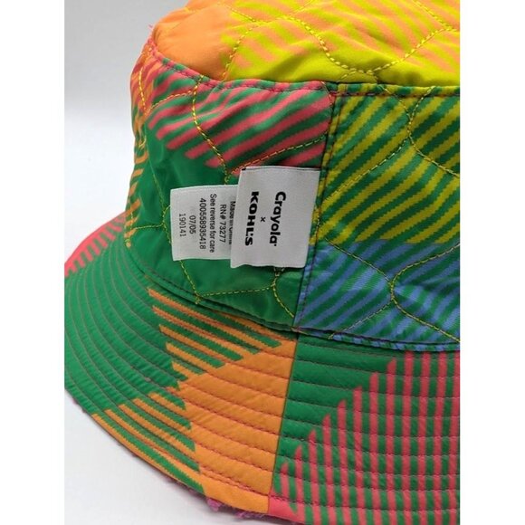 Crayola x Kohl's Bucket Hat One Size Sherpa Indie Y2K‎ Retro 90s Streetwear NEW - Picture 7 of 8